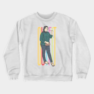 Green Emerald Lady Crewneck Sweatshirt